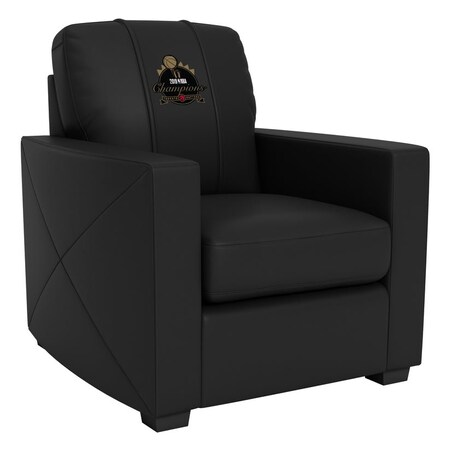 Dreamseat Silver Club Chair with Toronto Raptors Primary 2019 Champions Logo XZ7759002CHCDBK-PSNBA32074